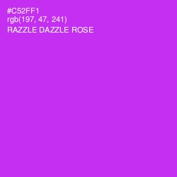 #C52FF1 - Razzle Dazzle Rose Color Image