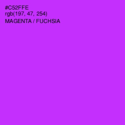 #C52FFE - Magenta / Fuchsia Color Image