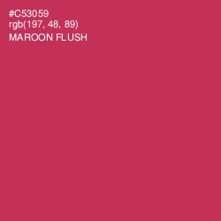 #C53059 - Maroon Flush Color Image