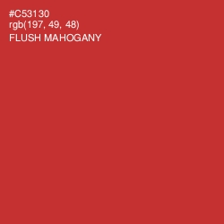 #C53130 - Flush Mahogany Color Image