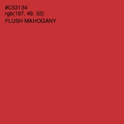 #C53134 - Flush Mahogany Color Image