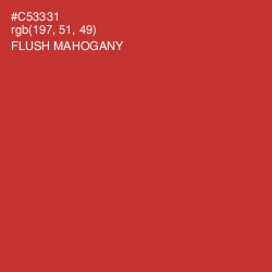 #C53331 - Flush Mahogany Color Image