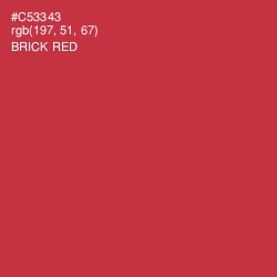 #C53343 - Brick Red Color Image