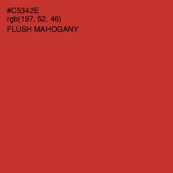 #C5342E - Flush Mahogany Color Image