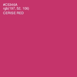 #C5346A - Cerise Red Color Image