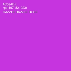 #C534DF - Razzle Dazzle Rose Color Image