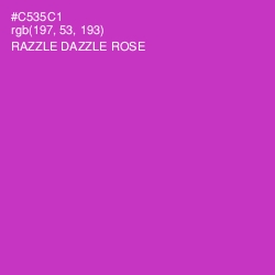 #C535C1 - Razzle Dazzle Rose Color Image