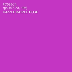 #C535C4 - Razzle Dazzle Rose Color Image