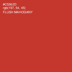 #C5362D - Flush Mahogany Color Image