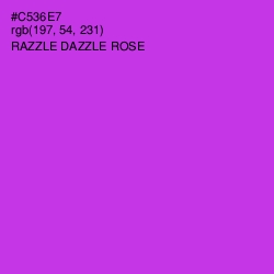 #C536E7 - Razzle Dazzle Rose Color Image