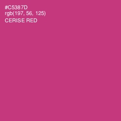 #C5387D - Cerise Red Color Image