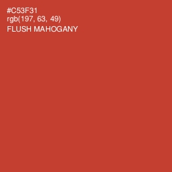 #C53F31 - Flush Mahogany Color Image