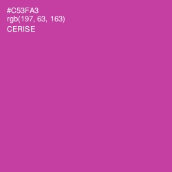 #C53FA3 - Cerise Color Image