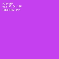 #C540EF - Fuchsia Pink Color Image