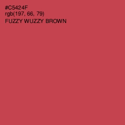 #C5424F - Fuzzy Wuzzy Brown Color Image