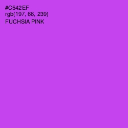 #C542EF - Fuchsia Pink Color Image