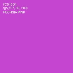 #C545D1 - Fuchsia Pink Color Image