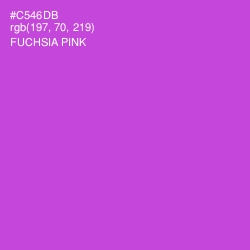 #C546DB - Fuchsia Pink Color Image