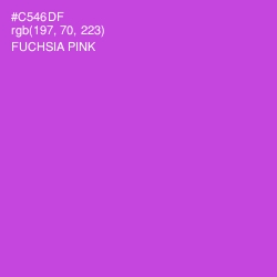 #C546DF - Fuchsia Pink Color Image