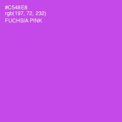 #C548E8 - Fuchsia Pink Color Image