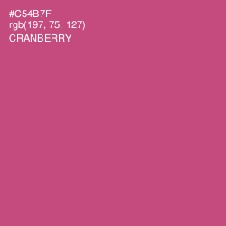 #C54B7F - Cranberry Color Image