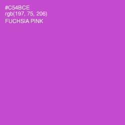 #C54BCE - Fuchsia Pink Color Image