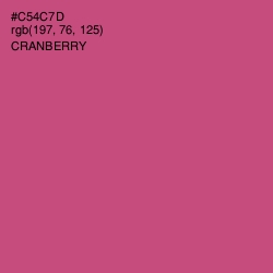 #C54C7D - Cranberry Color Image