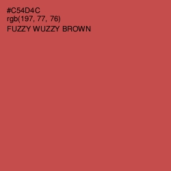 #C54D4C - Fuzzy Wuzzy Brown Color Image