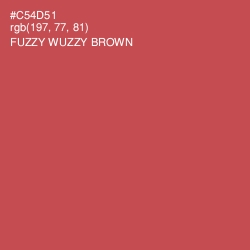 #C54D51 - Fuzzy Wuzzy Brown Color Image