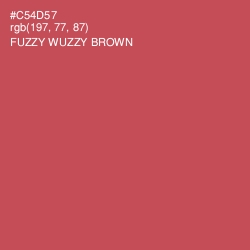 #C54D57 - Fuzzy Wuzzy Brown Color Image