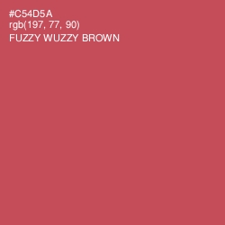 #C54D5A - Fuzzy Wuzzy Brown Color Image