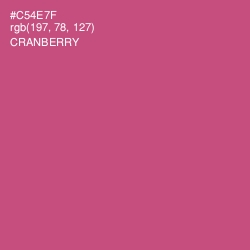 #C54E7F - Cranberry Color Image