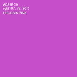 #C54EC9 - Fuchsia Pink Color Image