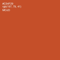 #C54F29 - Mojo Color Image