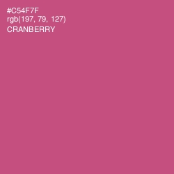 #C54F7F - Cranberry Color Image