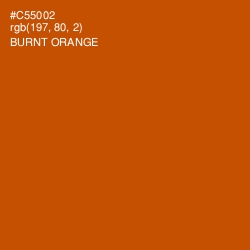 #C55002 - Burnt Orange Color Image