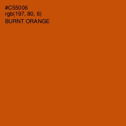 #C55006 - Burnt Orange Color Image