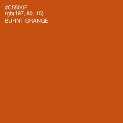 #C5500F - Burnt Orange Color Image