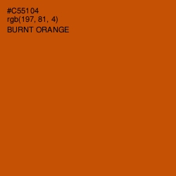 #C55104 - Burnt Orange Color Image