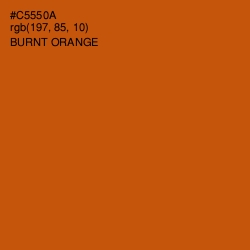 #C5550A - Burnt Orange Color Image