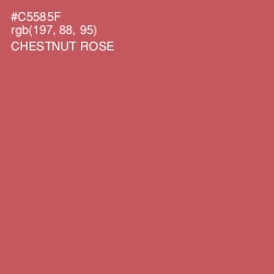 #C5585F - Chestnut Rose Color Image