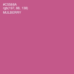 #C5588A - Mulberry Color Image