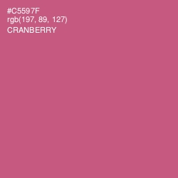 #C5597F - Cranberry Color Image