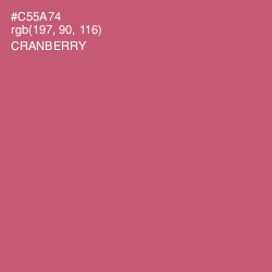 #C55A74 - Cranberry Color Image