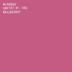 #C55B82 - Mulberry Color Image