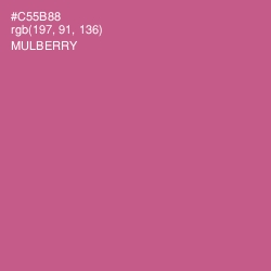#C55B88 - Mulberry Color Image