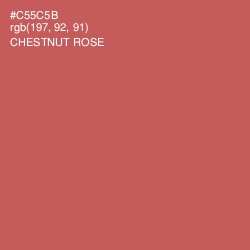 #C55C5B - Chestnut Rose Color Image