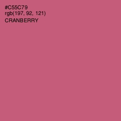 #C55C79 - Cranberry Color Image