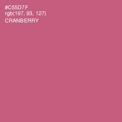 #C55D7F - Cranberry Color Image