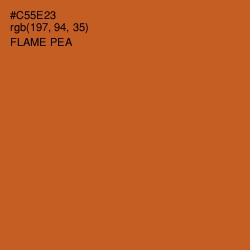 #C55E23 - Flame Pea Color Image